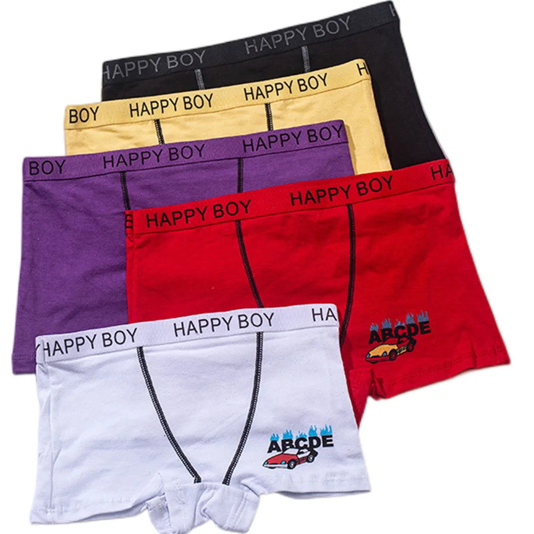 Boy Sport Horse Design Boxers Cotton Soft Baby Boy Underwear Colorful Design Boy Underpants Football Rocket Bike Design Boxers