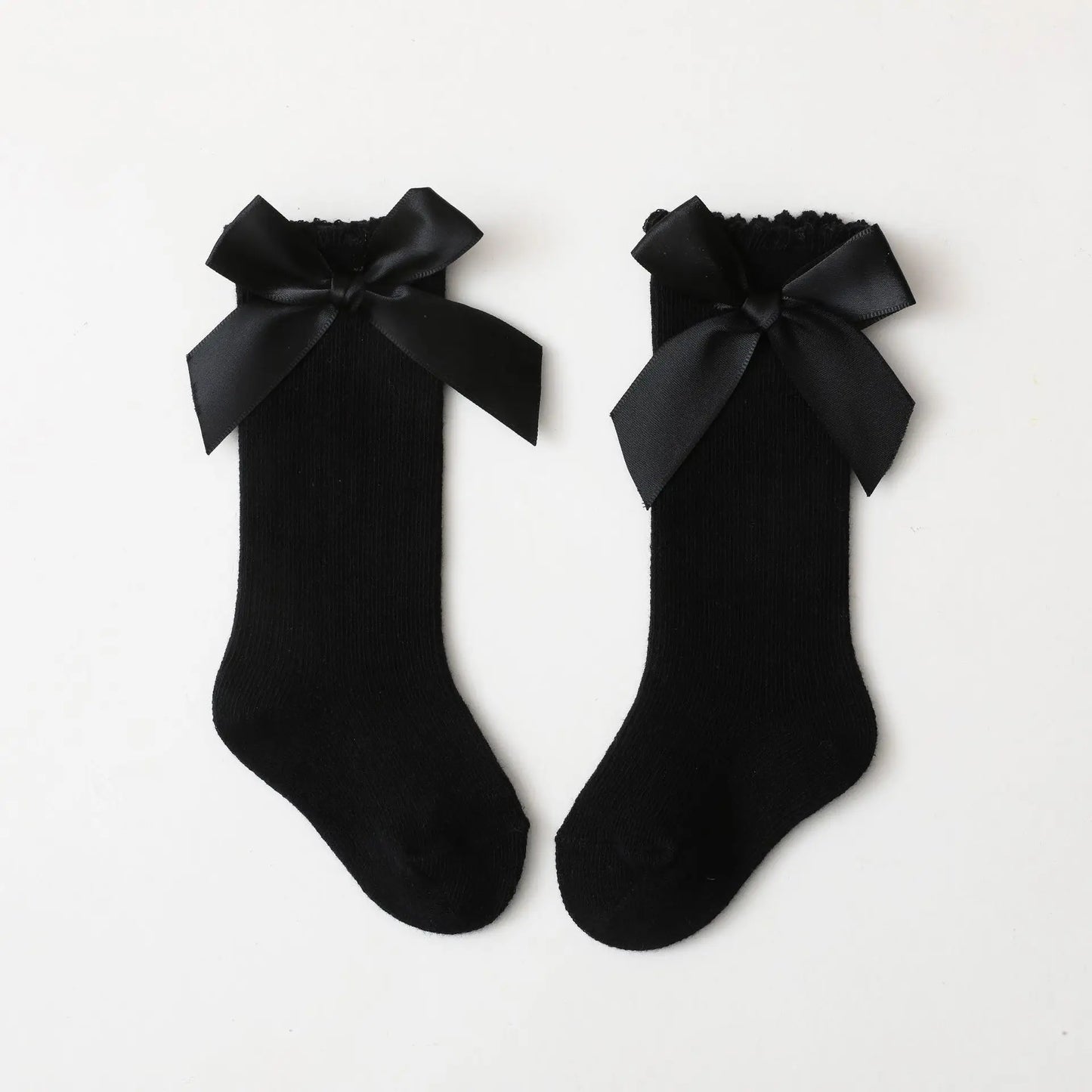 Baby Girl Accessories Infant Socks Spring Autumn New Big Bow Cotton Socks Kids Children Knee High Stocking Toddler Boy Clothes