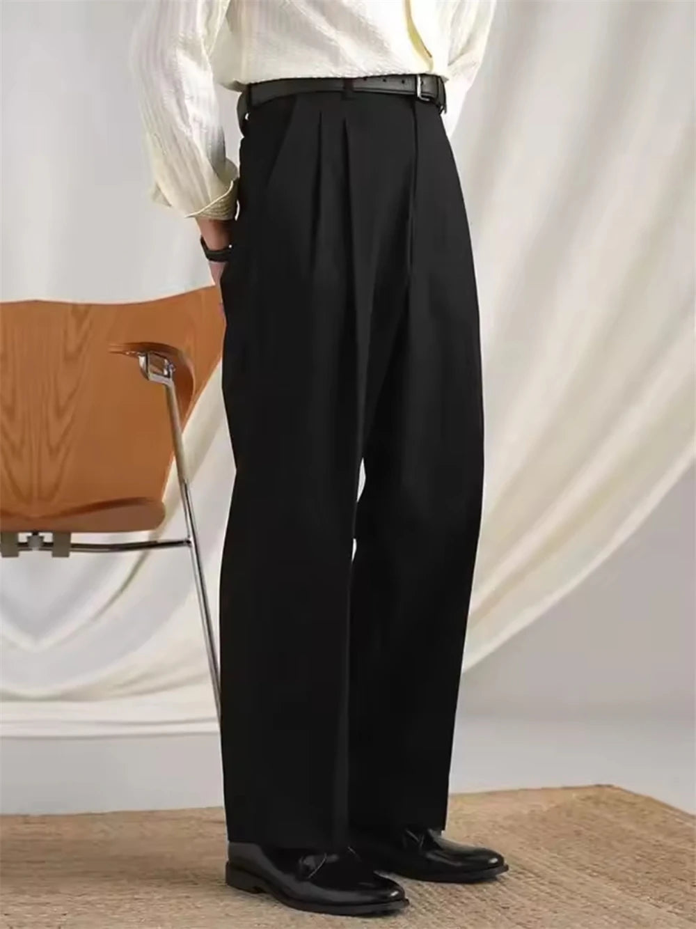 Men's Dress Pants 3 Solid Color Gentleman Cotton T Erkek Pantolon Moda Masculina Luxury Pants British NaplesMen Office Trousers