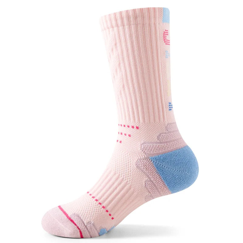 Professional Children's Sports Socks Boys Basketball Socks Outdoor Football Sock Hiking Sports Socks for Girls 5-14 Years