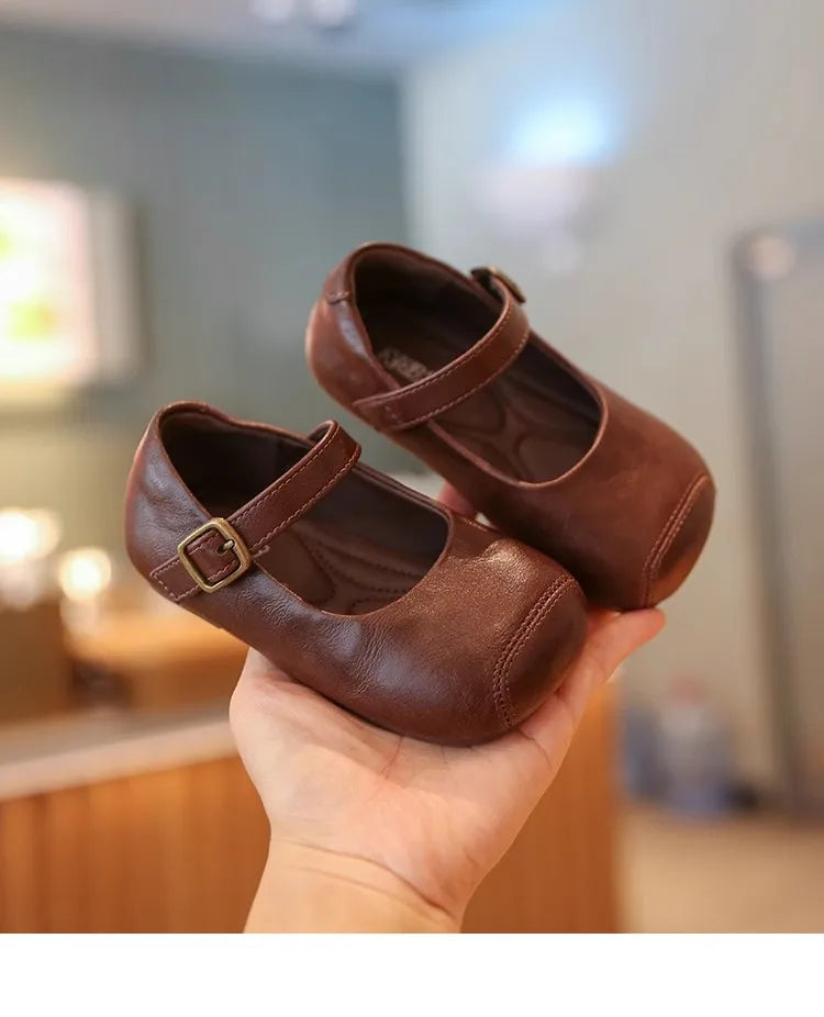 New Baby Shoes Leather Baby Girl Autumn Rubber Sole Anti-slip Multicolor Elegant Toddler First Walkers Newborn Crib Toddler Shoe