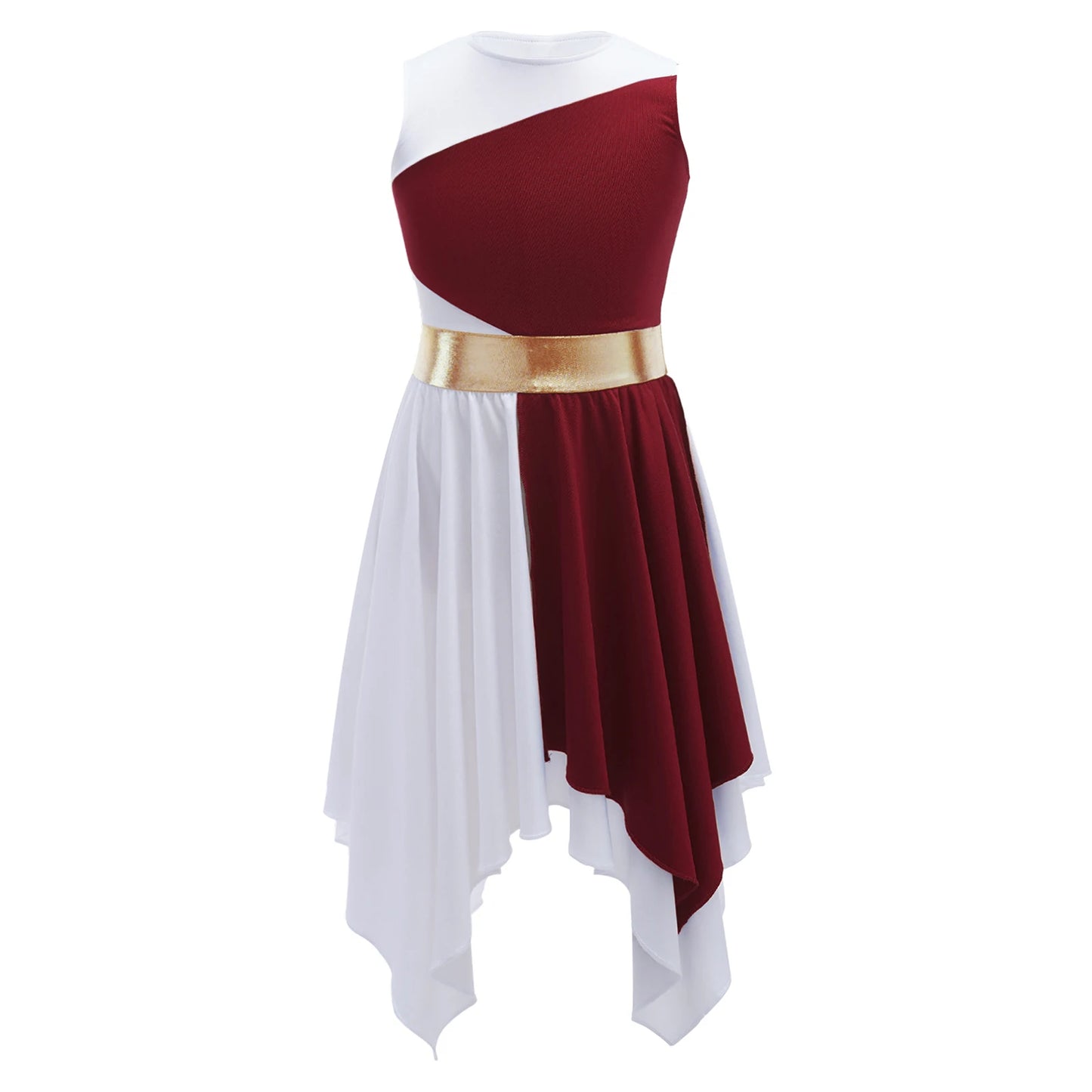 Girls Lyrical Dance Dress Kid Celebration of Spirit Church Dress Children Dancewear Stage Performance Wordhip Liturgical Costume