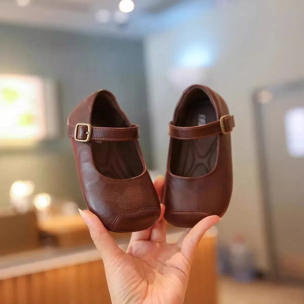 New Baby Shoes Leather Baby Girl Autumn Rubber Sole Anti-slip Multicolor Elegant Toddler First Walkers Newborn Crib Toddler Shoe