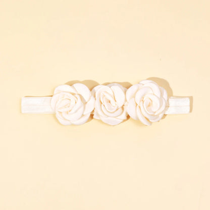 Baby Accessories For Newborn Toddler Kids Baby Girl Boy Headband Solid Chiffon Flower Hairband Princess Elastic Kids Headwear