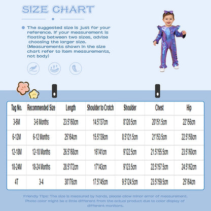 Baby Girls Clothes Birthday Party Metallic Bell Bottoms Romper Djustable Straps Bow Overalls with Headwear Photo Shoot Outfit