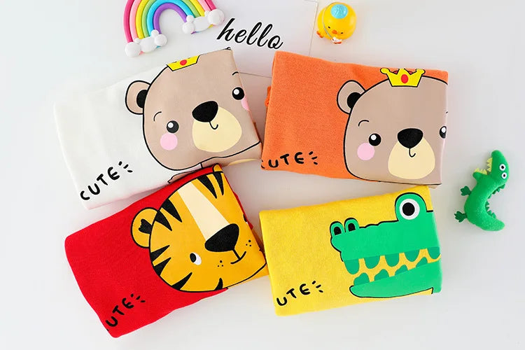 Baby boy clothes 0-4 years old spring and autumn long-sleeved suit boy cartoon lapel cotton sweater + jeans baby 2-piece set
