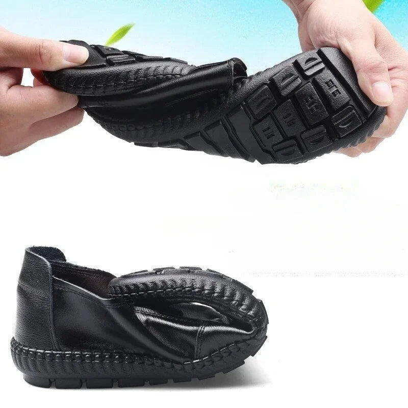 Mens Leather Shoes Slip on Comfortable Casual Flats Fashion 2024 Breathable Dress Shoes Male Loafers Men Driving Zapatos