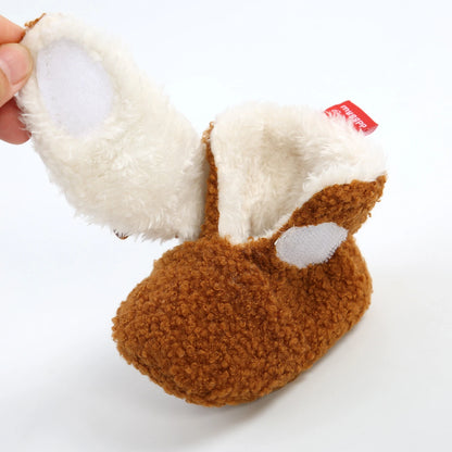 Baby Booties for Boys Girls with Soft Lining Non Slip Gripper Newborn Infant Slipper Socks Toddler First Walker Crib Shoes 0-18