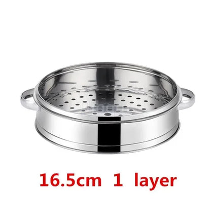 Stainless Steel Pot Steamer Rice Cooker Food Steaming Grid with Double Ear Drain Basket Kitchen Cooking bamboo steamer cooker