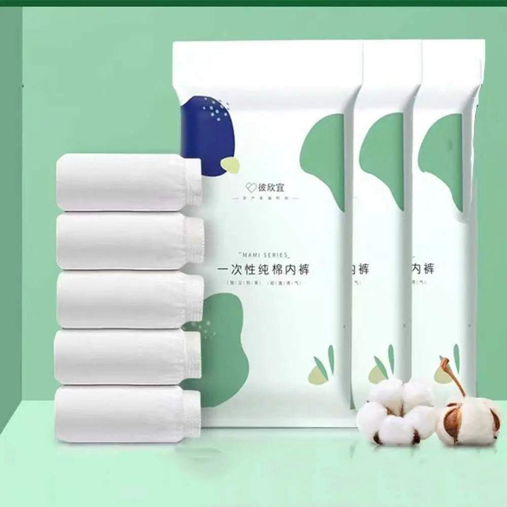 Prenatal Briefs Childbirth Women's  Disposable Panties 5pcs Maternity Underwear Maternity Intimates Postpartum Underpants