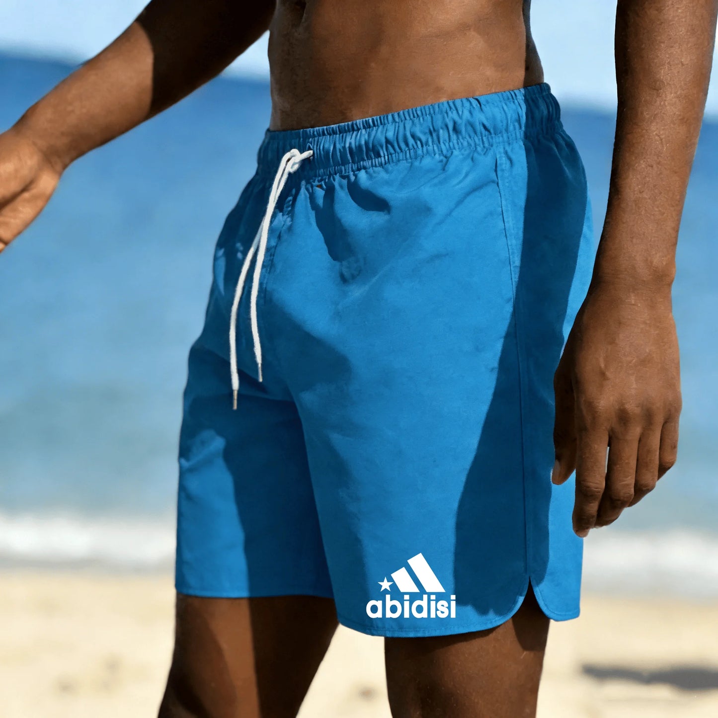 Men's summer beach swimming shorts are fashionable, breathable, fast drying, and comfortable shorts
