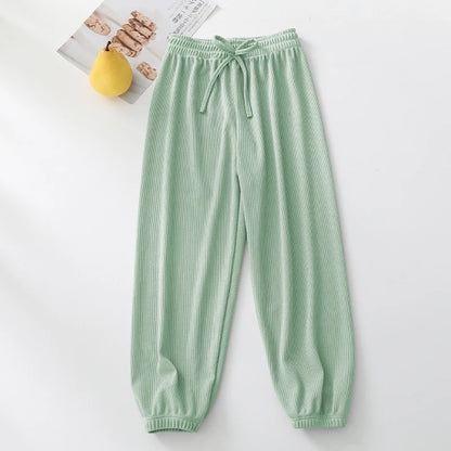 Kids Clothes for Teen Girls Pink Pants 2 To 12 Year Fashion 2022 Summer Green Casual Wide Leg Pants Children Loose Cool Trousers
