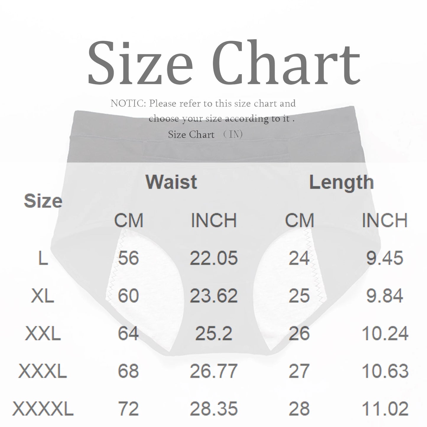 High Waisted Elasticity Underwear Breathable Period Underwear Solid Color Sanitary High Waisted Underwear For Women