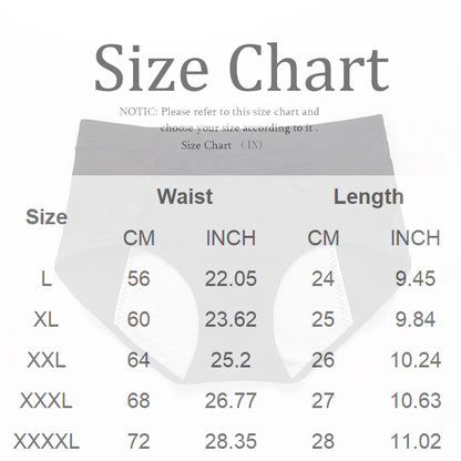 High Waisted Elasticity Underwear Breathable Period Underwear Solid Color Sanitary High Waisted Underwear For Women