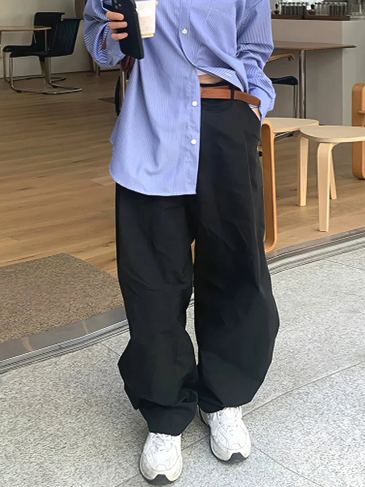 American Cityboy Loose Fit Straight Leg Men's Casual Pants Comfortable Durable Workwear Trousers Fashionable Loose Sensation
