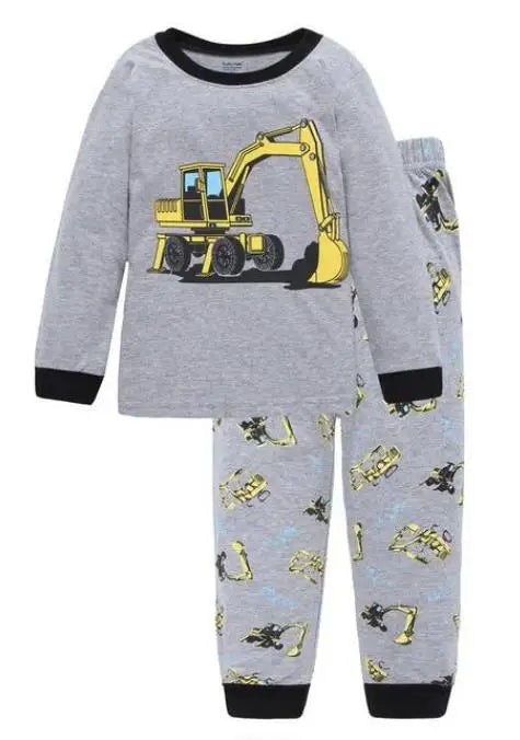 Kid Pajamas Set Baby Boy Clothes Girl Sleepwear Nightwear Children Santa Claus Christmas Pyjamas Cotton Clothing Set 2-7T