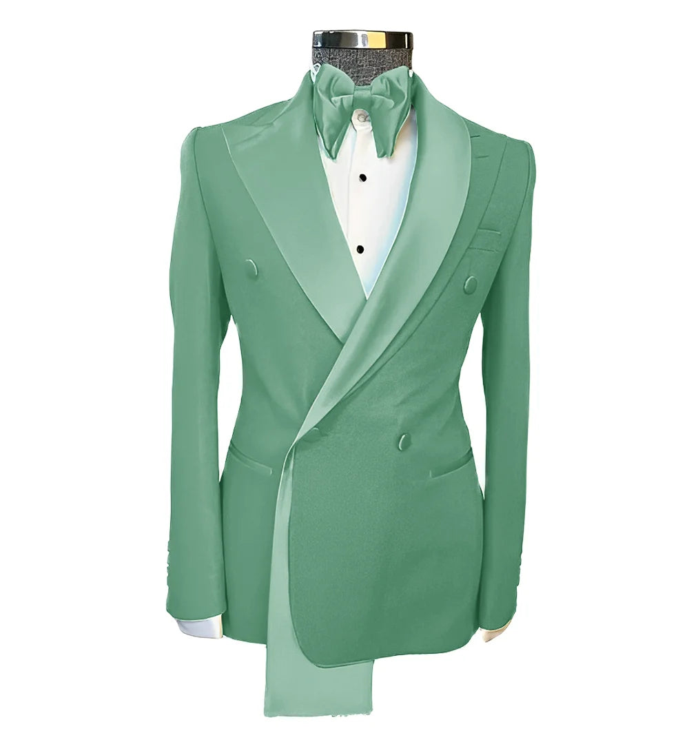 Men's Suits Single Jackets Wedding Groom Tuxedos Peak Lapel Design Blazer for Men Fashion Customization Clothing