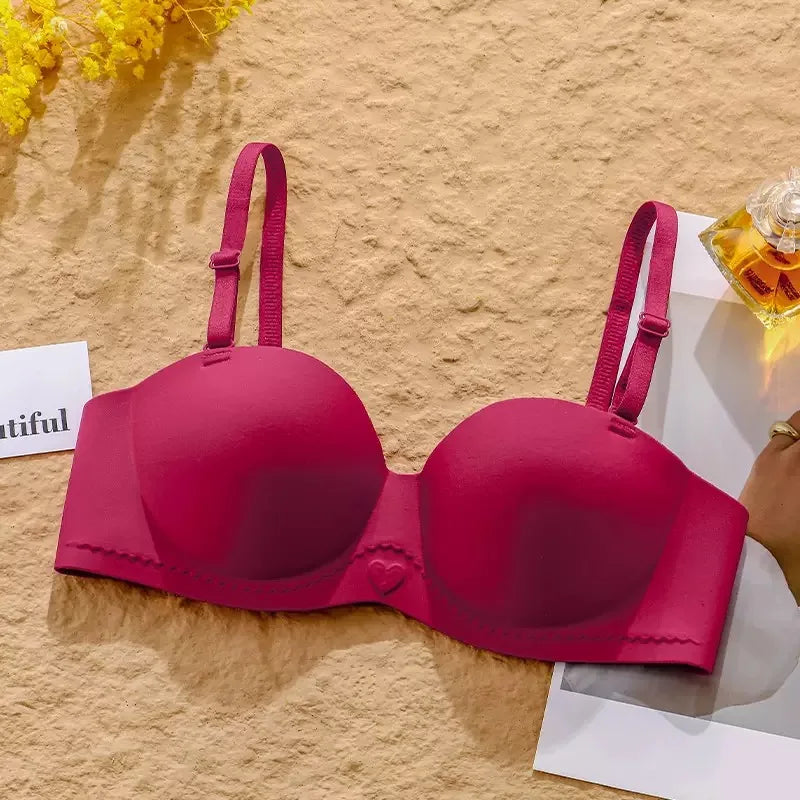 New One-piece Traceless Underwear for Girls with Small Breasts That Look Big and Gather To Prevent Sagging Bra for Women