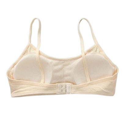 Cotton Teenage Girls Bras Casual Elastic Padded Vests Underwear Developmental Bras Sports Training Bra