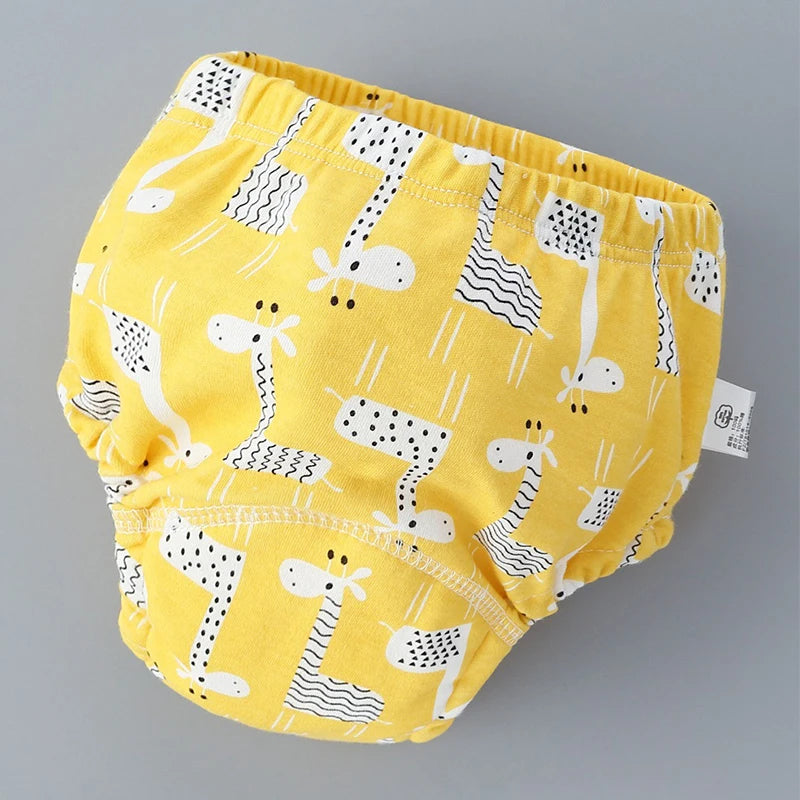 Soft Baby Cloth Diapers Reusable Kids Training Pants Waterproof Underwear Boys Girls Washable Cotton Nappy Changing Panties