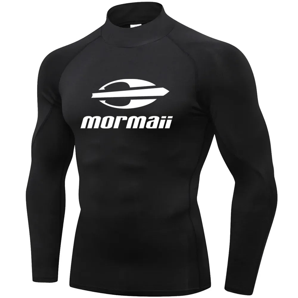 Men Swimsuit Swimming T-shirt Beach UV Protection Swimwear Rash Guard Long Sleeve Surfing Diving Swimsuit Surf T-shirt Rashguard