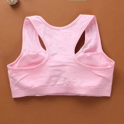 Teen Girls Underwear Teenage Adolescente Cotton Bra Summer Thin Puberty Tank Tops Cheap Stuff Dropshipping KF015