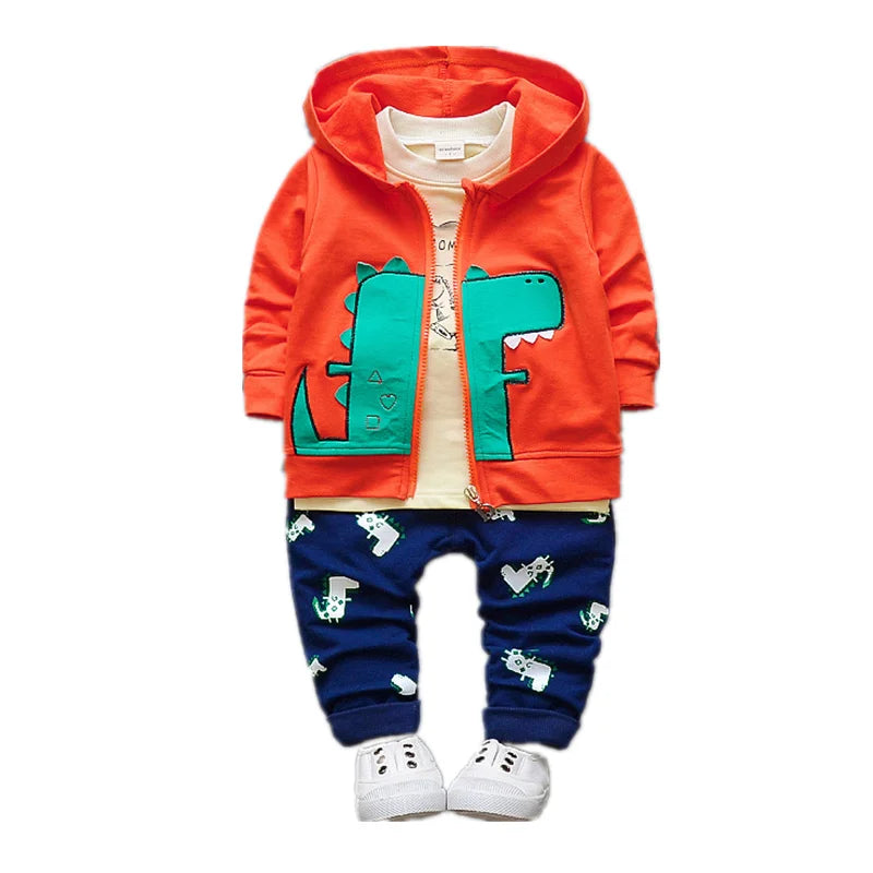 Baby Boy Clothing set fashion Cotton Hooded Tops+Pants 3pcs Outfits Infnat Boys Tracksuit newborn kids clothes Sets