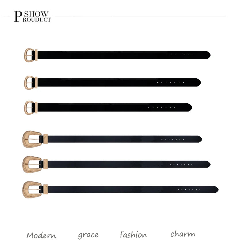 Luxury Women Belts Double G Buckle Genuine Leather Belts for Lady Vintage Jeans Casual Strap