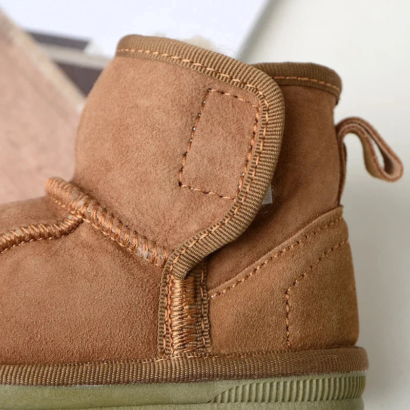 Baby Snow Boots for boys and girls  Kids Snow Boots Sheepskin  Real Fur Shoes Children Geanuine Leather Australia Shoes