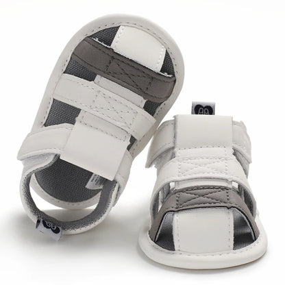 Baby Shoes For Boys and Girls Aged 0-1 In Summer With Perforated Sandals and Non Slip Soft Soles For Learning To Walk