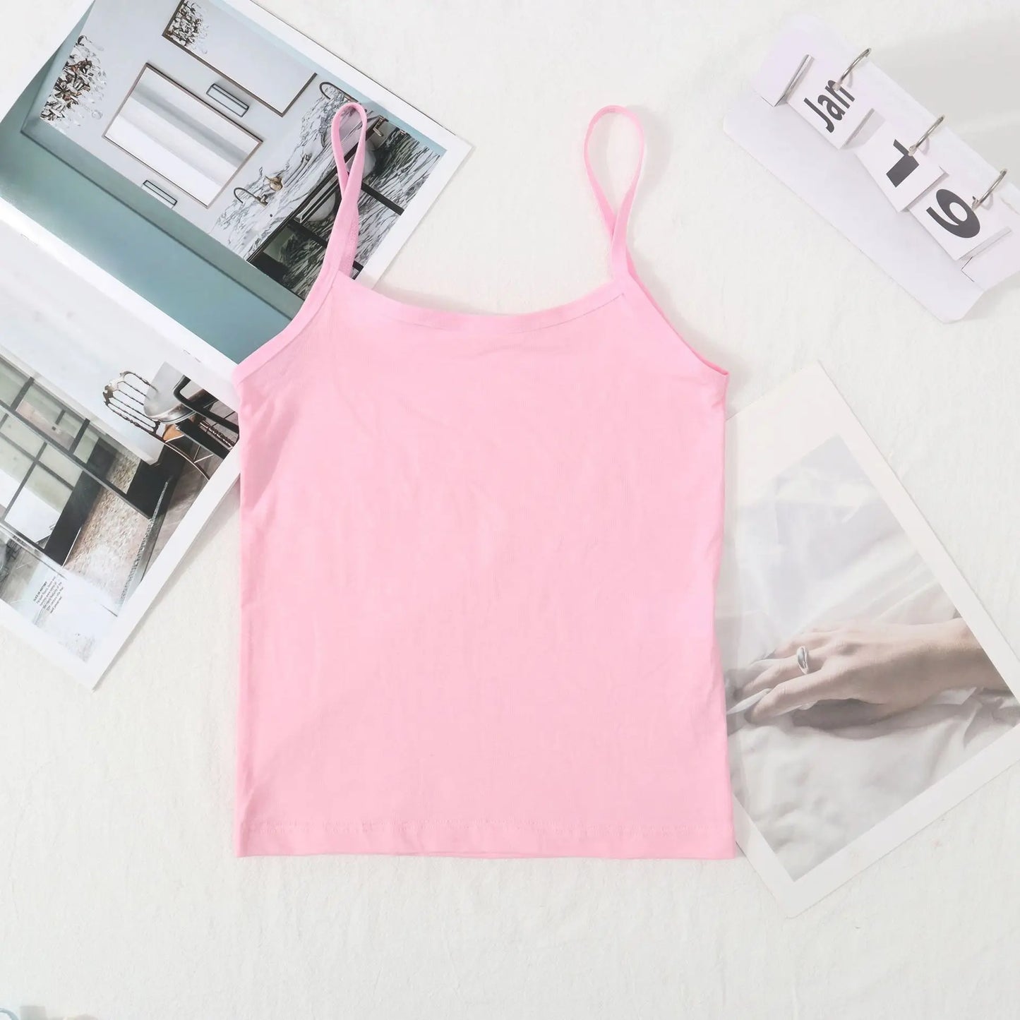Adolescent Girls' Underwear Vest Without Steel Ring Elementary School Students' Strapless Solid Color Vest Children's Base Shirt