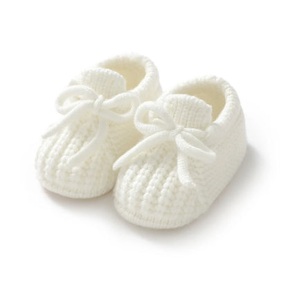 Infant Baby Shoes Knitted Newborn Boys Girl Footwear Fashion Solid Shallow Boots Shallow Kid 0-18M Clothing Accessories Handmade