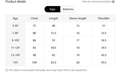 2025 New Kids Clothing Graphic Summer T-Shirt Boy And Girl Fashion Tops Teen Boys Loose Short Sleeve Tee