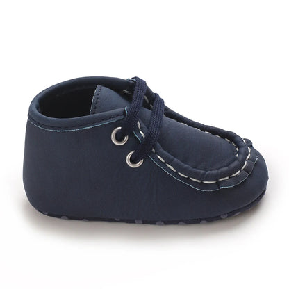 Classic Casual  Baby Shoes for Boys 0-1 Year Old Lace-Up Spring Autumn Soft Sole Comfortable Casual Walking Shoes