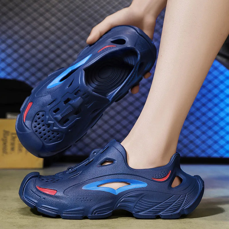 Men's 2025 Summer Outdoor Wear Non-Slip, Anti-Odor Breathable Sandals Wading Beach Sports All-Inclusive Sandals and Slippers