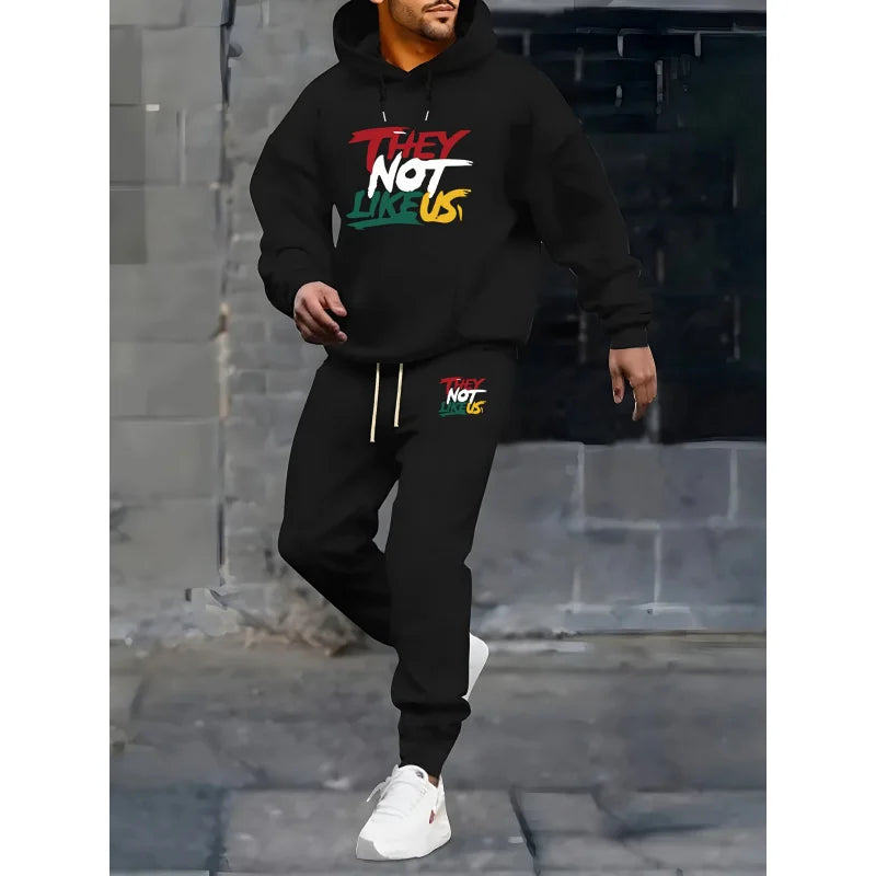 Men'S Sports Suit - Fashionable Long-Sleeved Hoodie And Casual Jogger Pants Very Suitable For Spring/Autumn Outdoor Activities