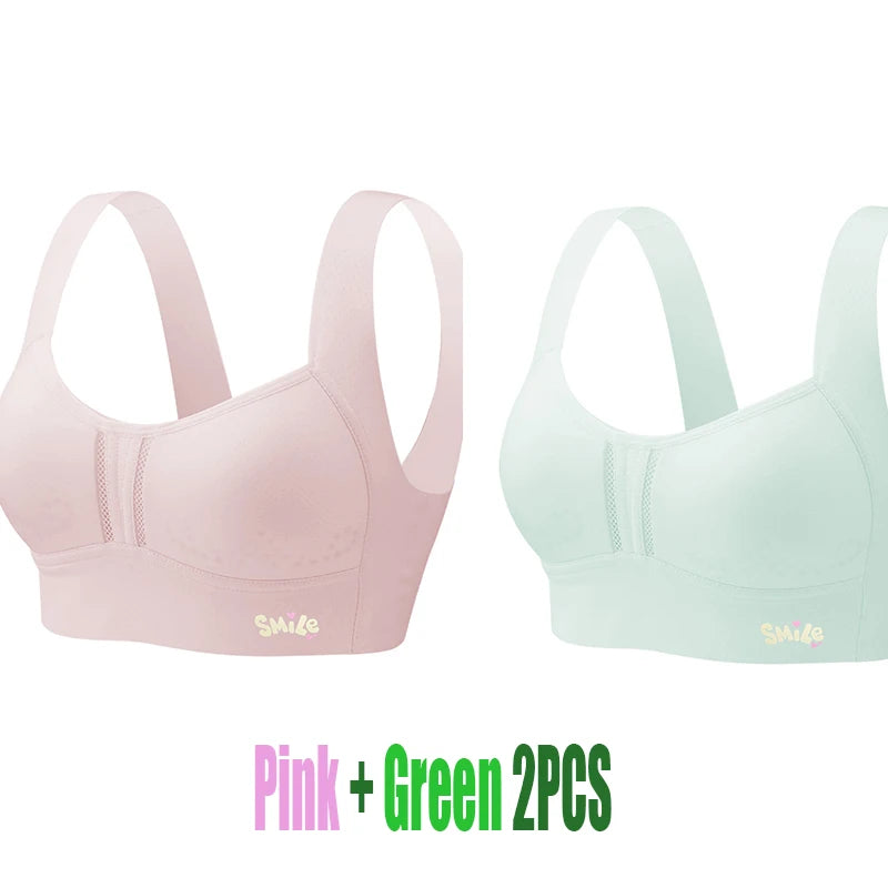 1-3Pcs Thin Summer Underwear for Teenage Girls, Anti-Bounce Vest for Students Cotton Sports Bra for Kids Student Vest