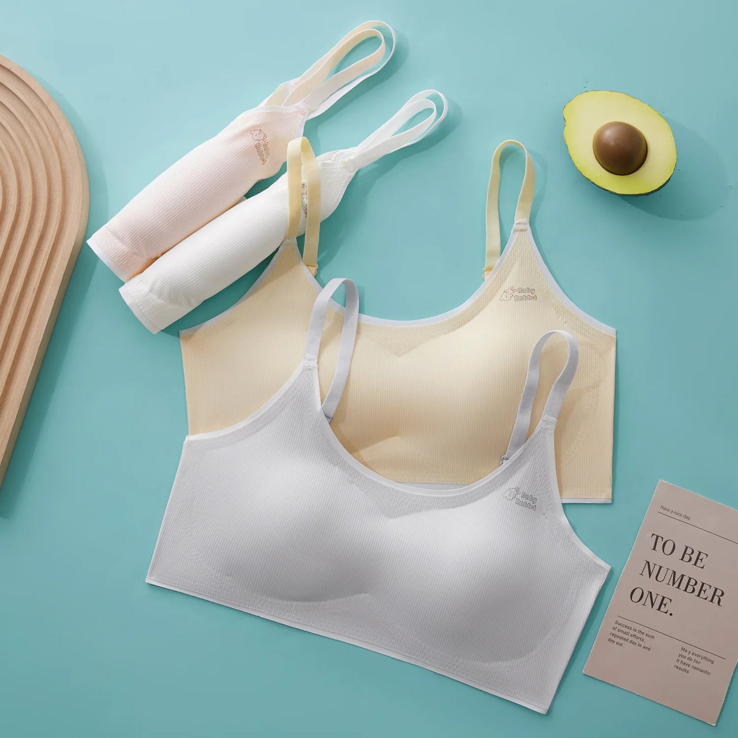 Children's Bra Teenage Girls Non-marking Ice Silk Underwear Junior High School Students Bra Teenage Tank Top Wrap Student Bra