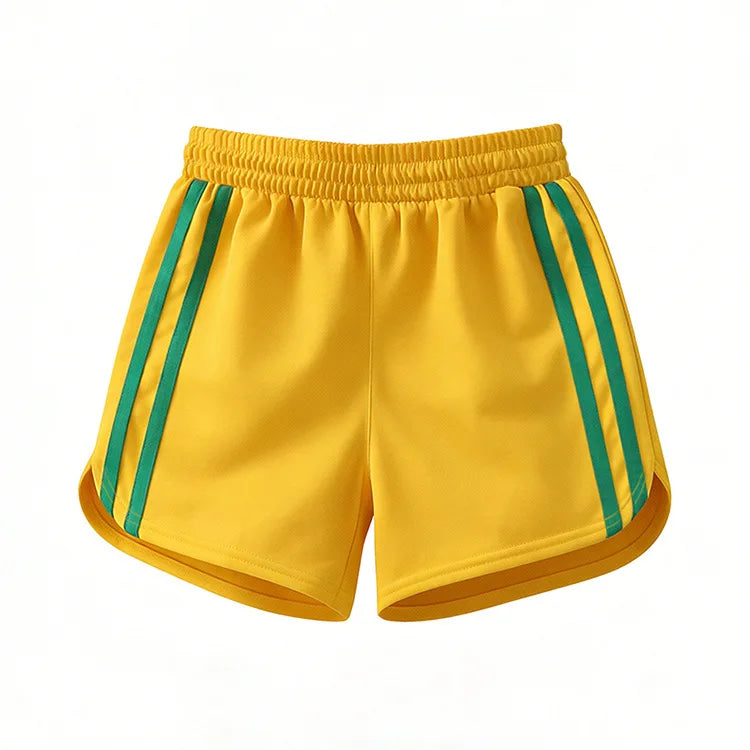 Summer Men's Beach Pants Worn As Outerwear With Large Size Drawstring And Youth-style Mesh Quick-drying Three-piece Pants