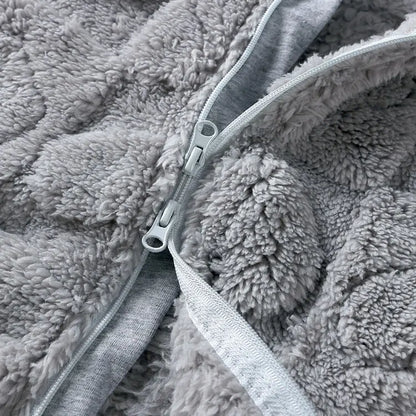 Cartoon Baby Clothes Boy Romper Long Sleeve Arctic Velvet Hooded Baby Girl Romper Winter Warm  Newborn Clothes 0-18 Months