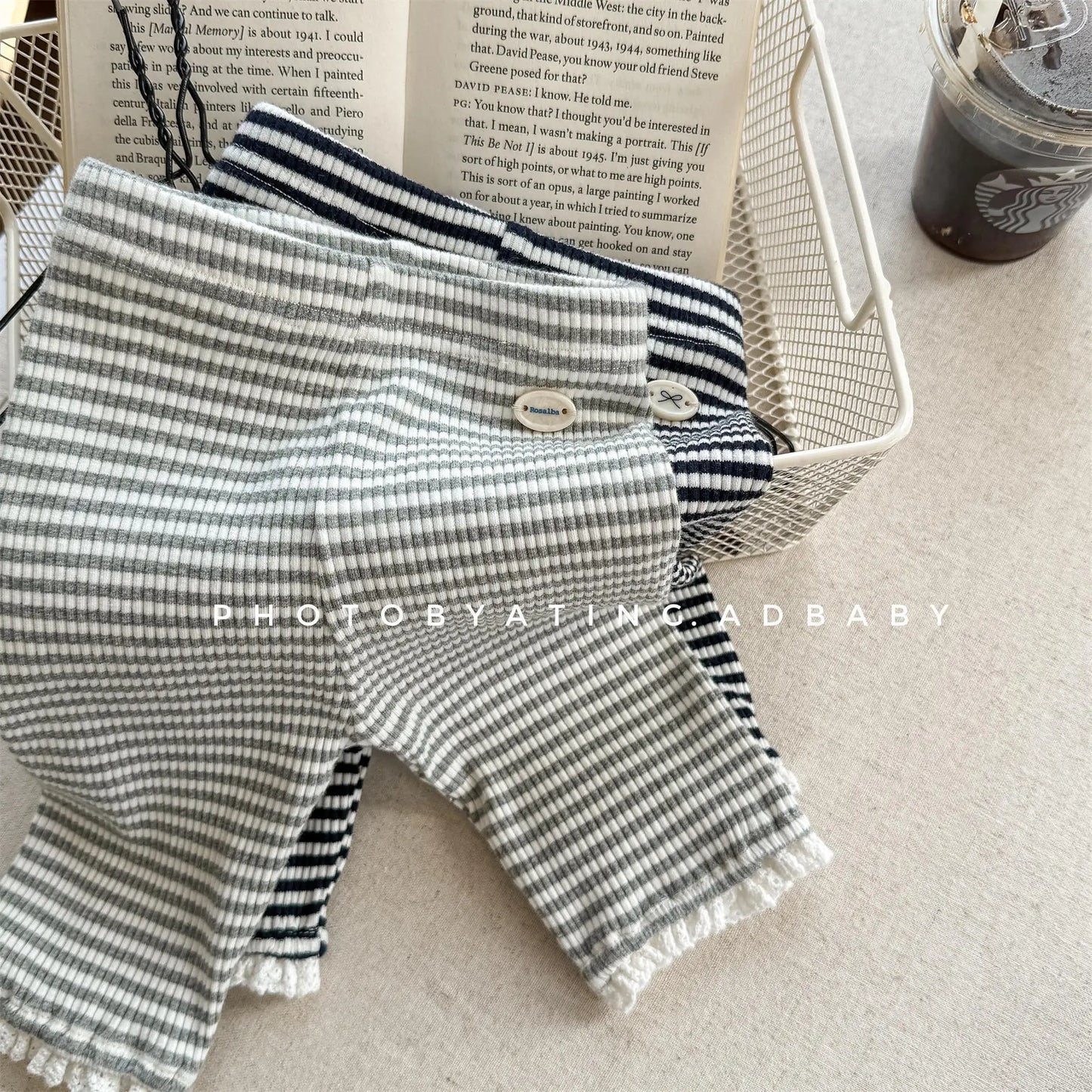 Girls Striped Shorts 1-6 Years Summer New Children Cotton Leggings For Kids Girl Lace Shorts Casual Baby Cute Clothes Clothing