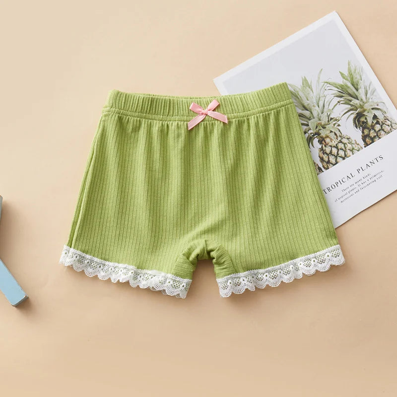 New Kids Girls Shorts Children's Safety Pants Summer Soft Cotton Thin Short Pants Solid Color Underpants Kids Underwear Leggings