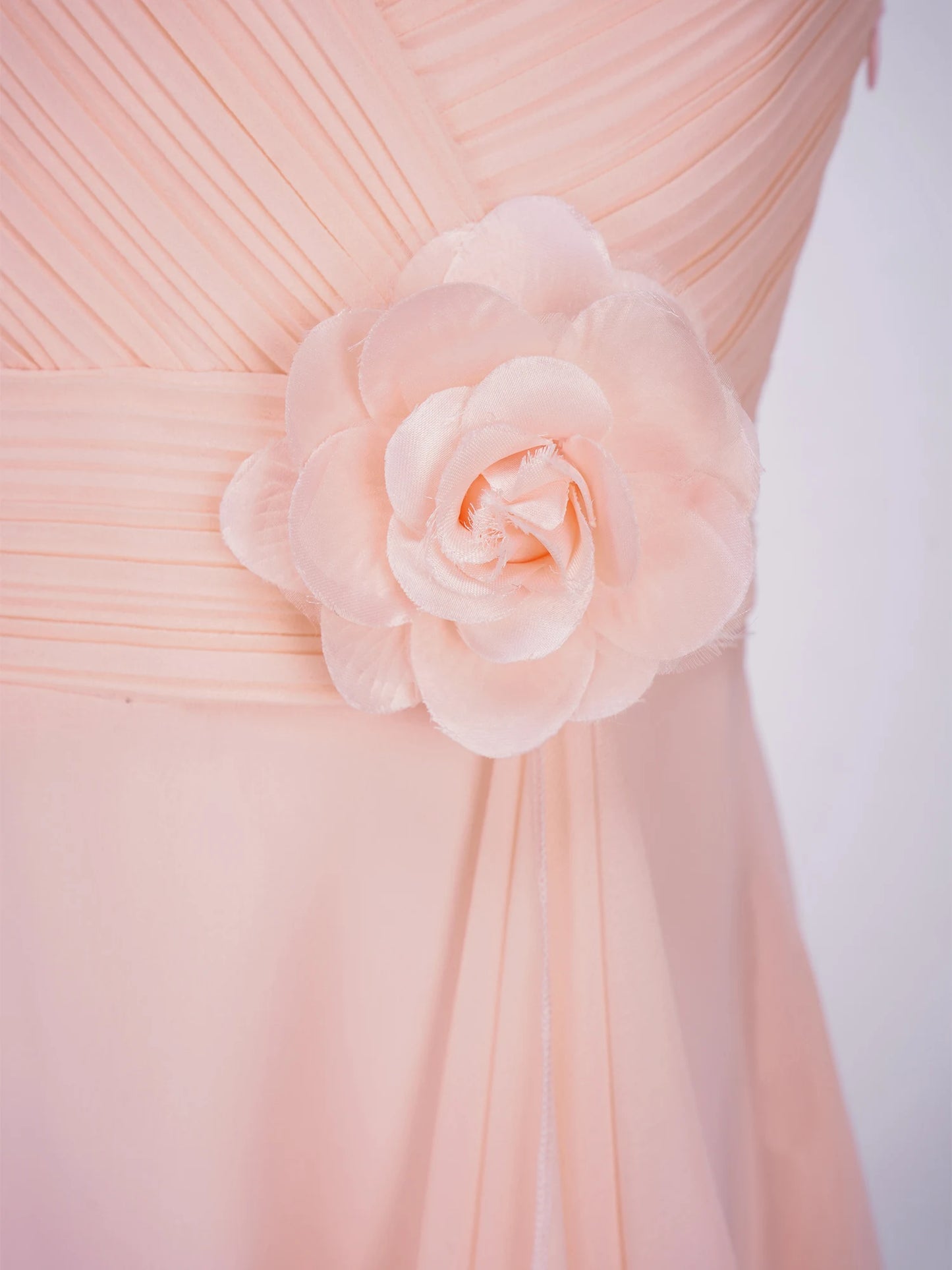 Teens Girls Elegant Party Dress Prom Evening Birthday Wedding Bridesmaid Gown Sleeveless Ruched Bodice Chiffon Princess Dresses