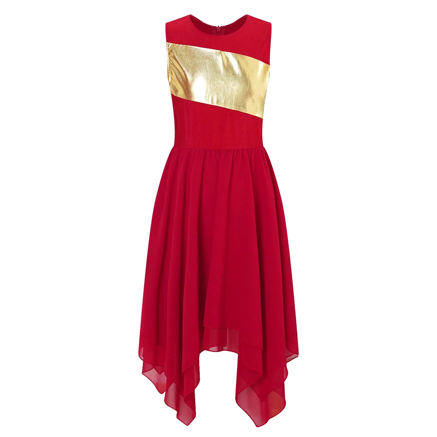 Girls Lyrical Dance Dress Kid Celebration of Spirit Church Dress Children Dancewear Stage Performance Wordhip Liturgical Costume
