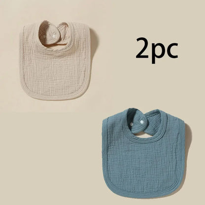 Personalized Baby Saliva Towel Pure Cotton Scarf Baby Feeding Stuff Infant Boys & Girls Custom Name Bib Gift 2Pcs