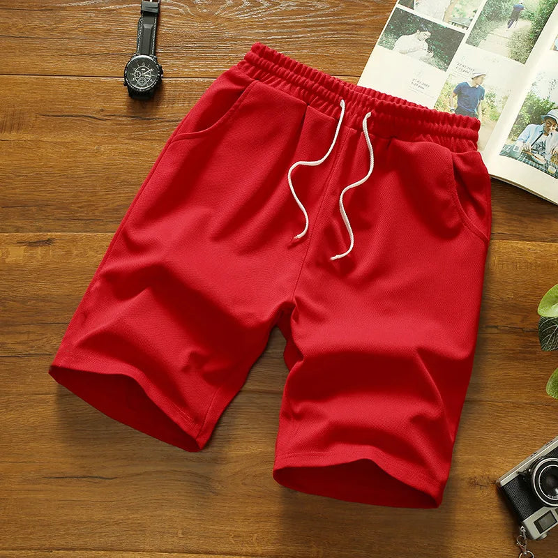 Men's Summer Fifth Pants Beach Shorts Casual Running Sports Shorts Straight 5-Point Pants