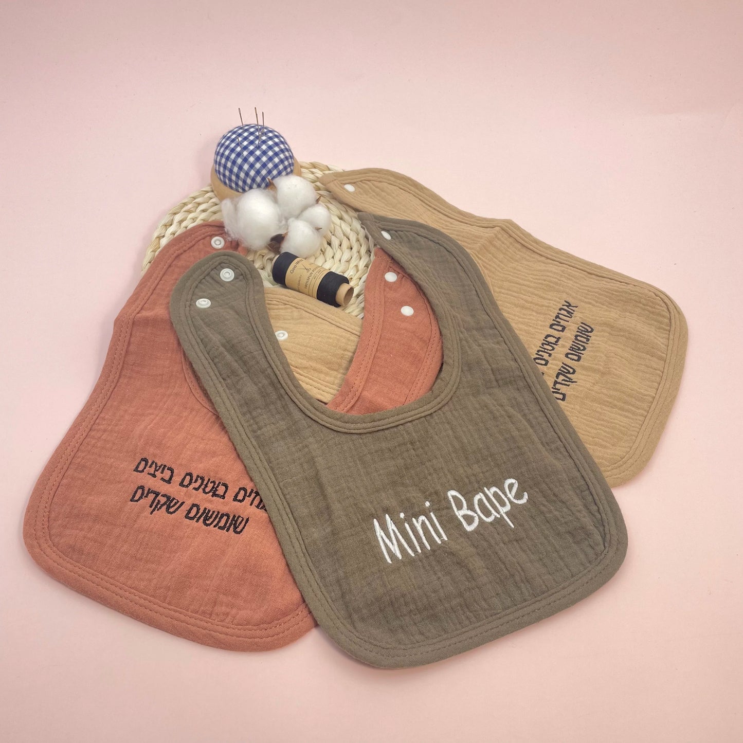 Personalized Baby Saliva Towel Pure Cotton Scarf Baby Feeding Stuff Infant Boys & Girls Custom Name Bib Gift 2Pcs