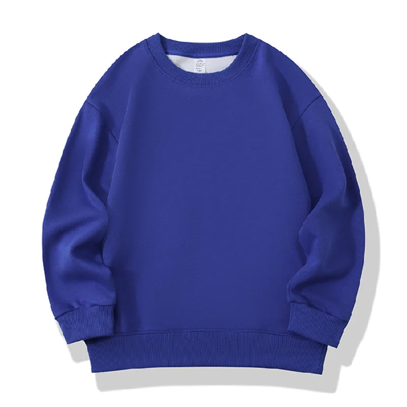 Fashion Girls Boys Sweatshirts Clothing Autumn Solid Color Casual Long Sleeve Loose Tops Children's Clothes Teen 6 8 10 12 Years