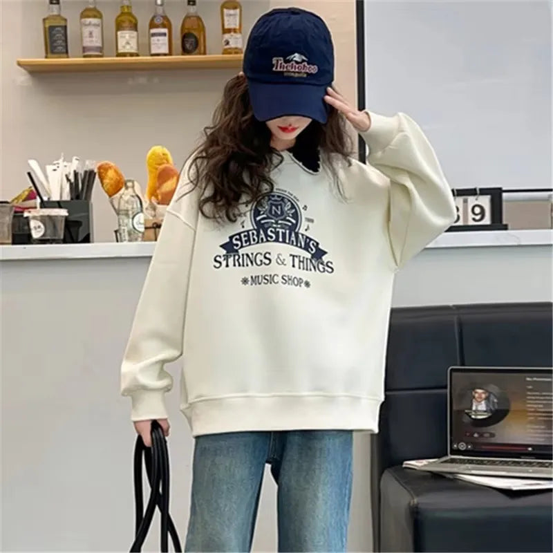 New Spring School Girls Sweatshirt For Teens Cotton Long Sleeve T-shirt Children Turn Down Collar Sweat-shirt Clothing 5-14Y