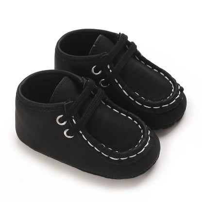 Classic Casual  Baby Shoes for Boys 0-1 Year Old Lace-Up Spring Autumn Soft Sole Comfortable Casual Walking Shoes